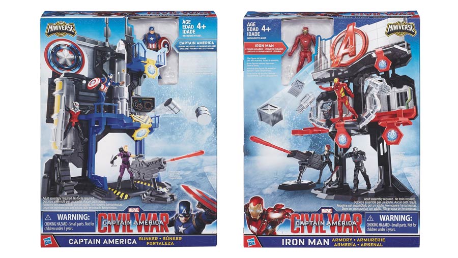 Captain America Civil War 2-1/2 Inch Action Figure Playset Assortment Case 201601