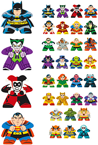 Mighty Meeples DC Comics Assortment #1 Blind Mystery Box 24-Piece Gravity Feed