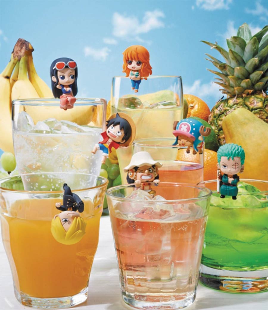 One Piece Pirates Tea Time Ochatomo Figure Blind Mystery Box 8-Piece Display