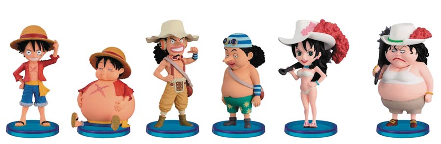 One Piece World Collectible Figure Before/After Figure Assortment Case