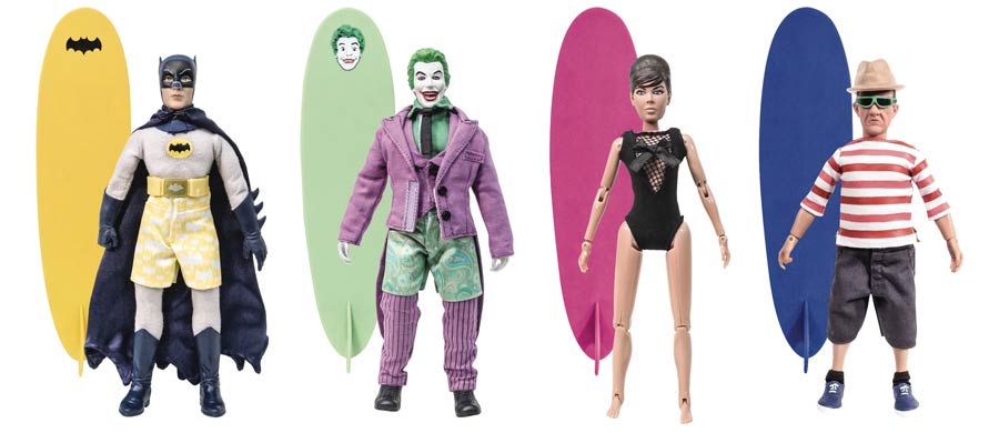 Batman Retro 1966 TV Series Classic Surf Action Figure Assortment Case