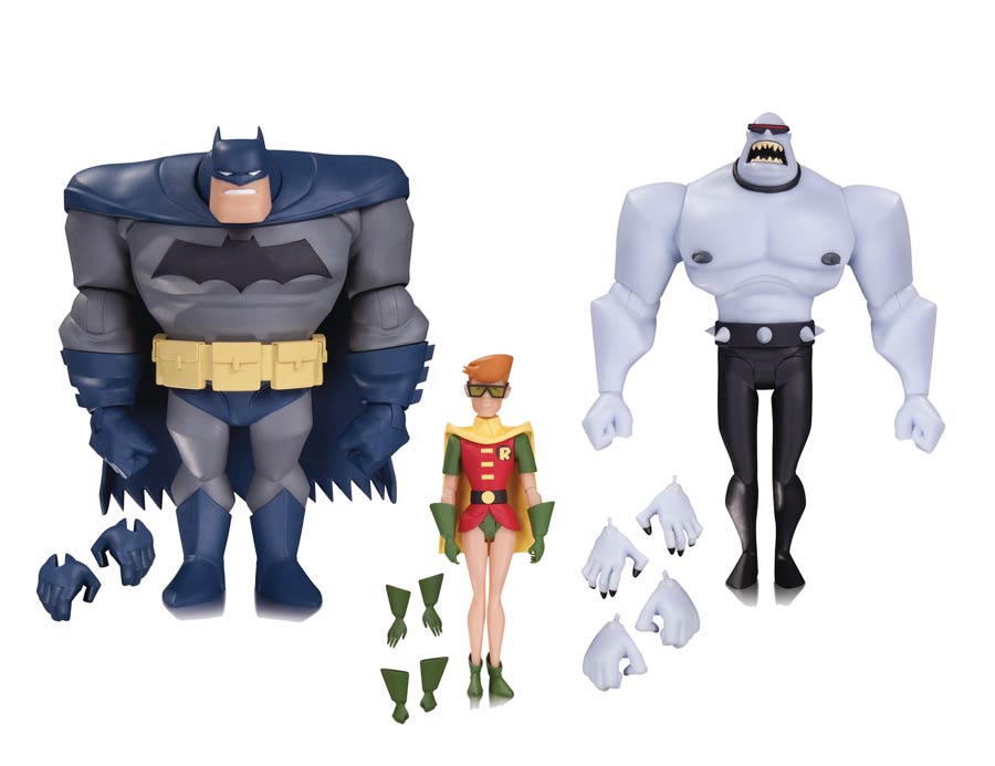 Batman The Animated Series Batman Robin Mutant Leader 3-Pack Action Figure