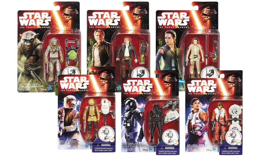 Star Wars Episode VII The Force Awakens Jungle Space Action Figure Assortment Case 201601