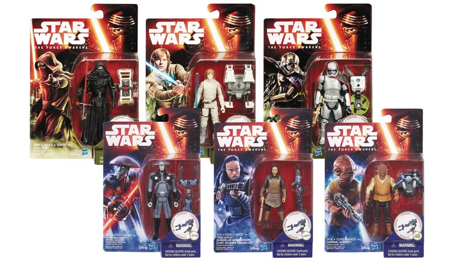 Star Wars Episode VII The Force Awakens Jungle Space Action Figure Assortment Case 201602
