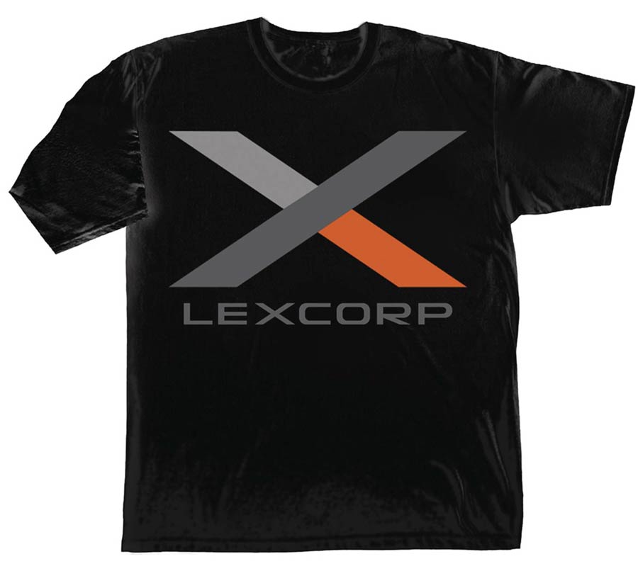 Batman v Superman Dawn Of Justice Lexcorp Logo Black T-Shirt Large
