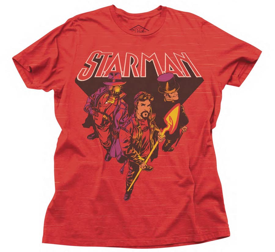 Starman Previews Exclusive Red Heather T-Shirt Large