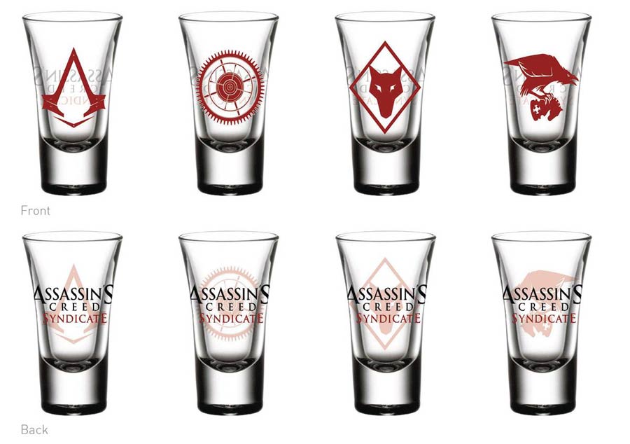 Assassins Creed Shot Glass 4-Piece Set