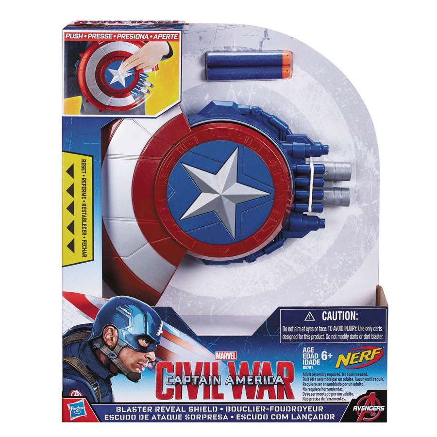 Captain America Civil War Blaster Reveal Shield Case