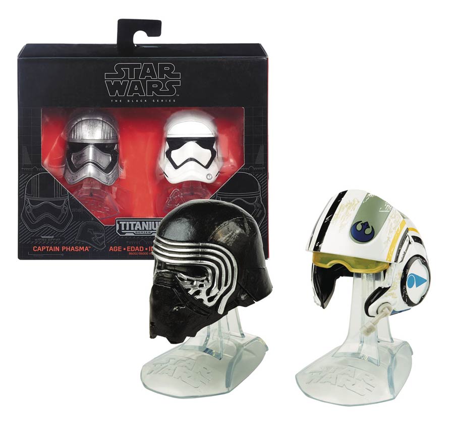 Star Wars Episode VII The Force Awakens Black Series Die-Cast Helmet Assortment Case 201601
