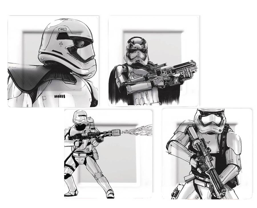 Star Wars Episode VII The Force Awakens Plate Set - Captain Phasma & Stormtrooper