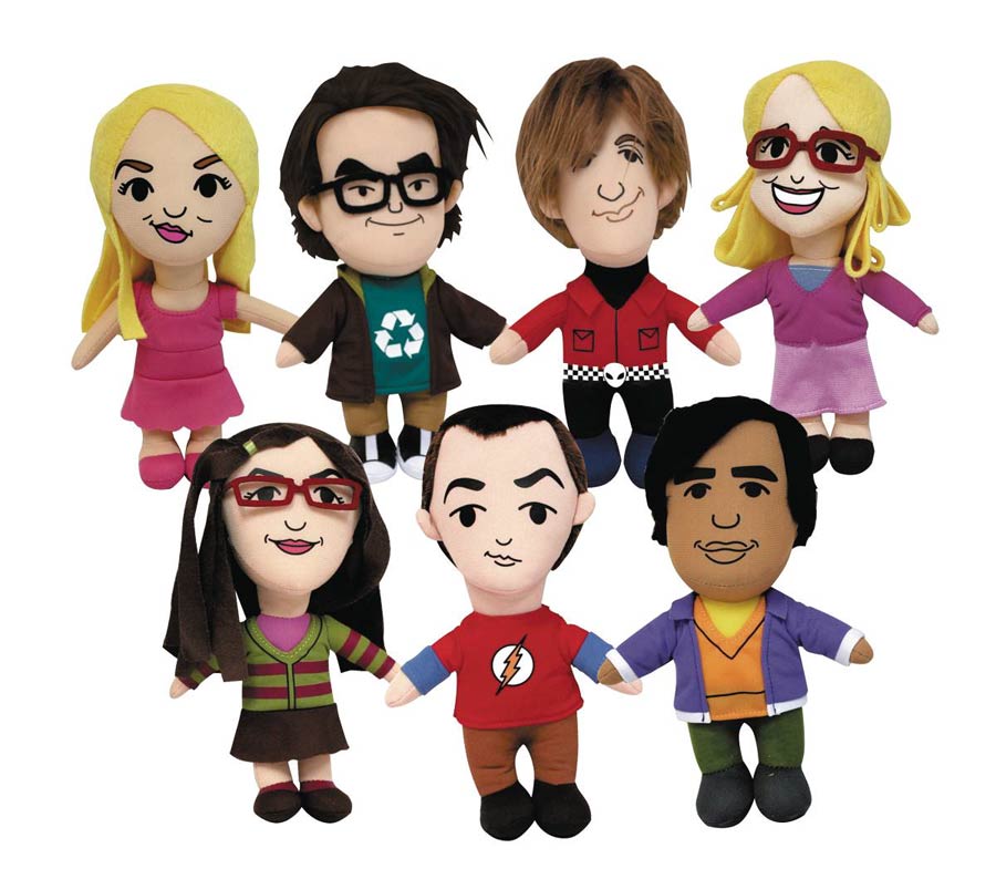 Big Bang Theory 6-Inch Plush With Sound - Sheldon Cooper Flash T-Shirt