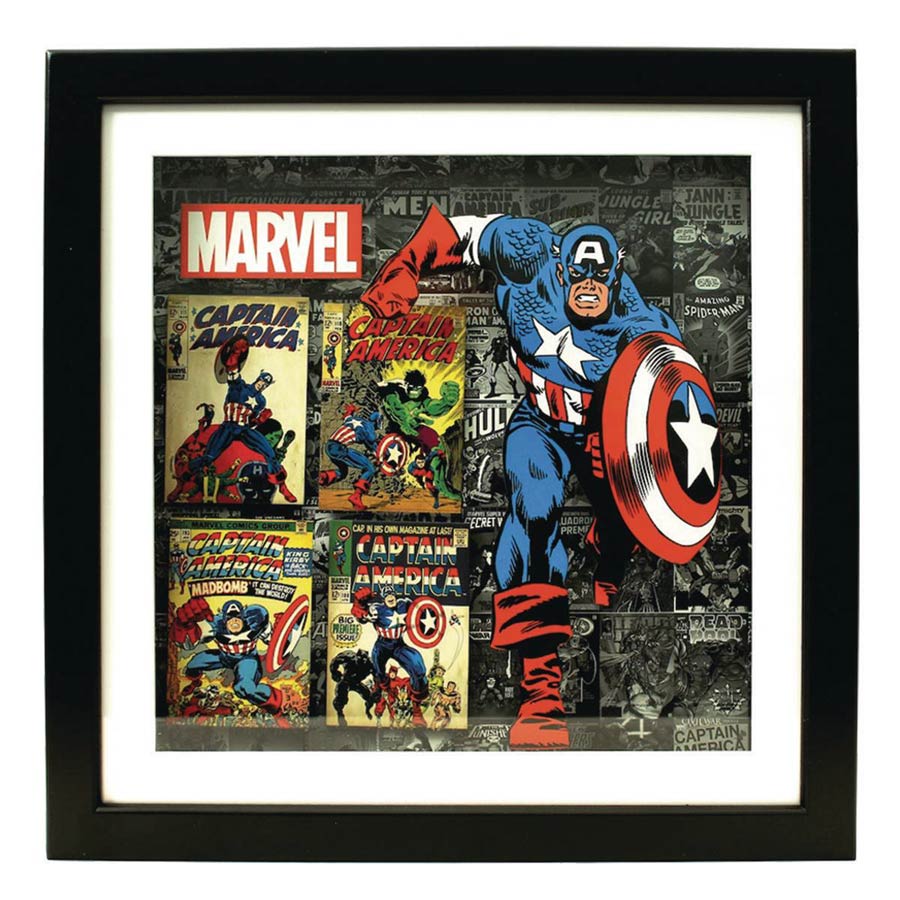 Marvel Heroes Shadow Box - Captain America