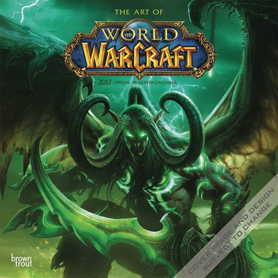 Art Of World Of Warcraft 2017 Wall Calendar