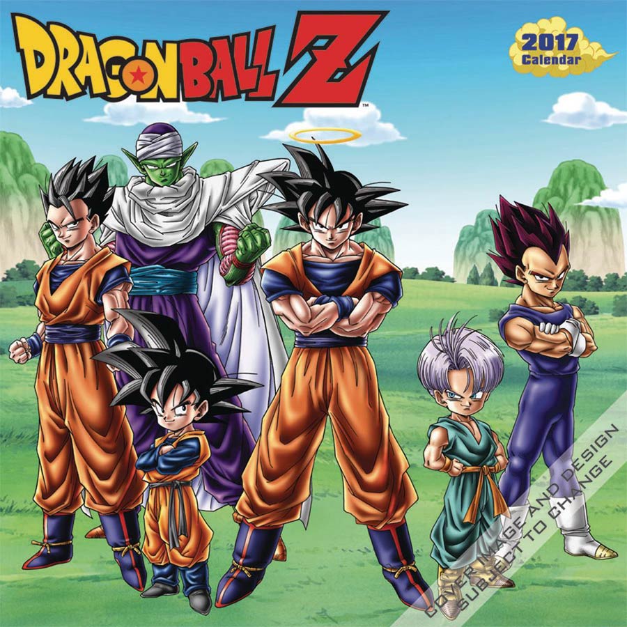 Dragon Ball Z 2017 Wall Calendar