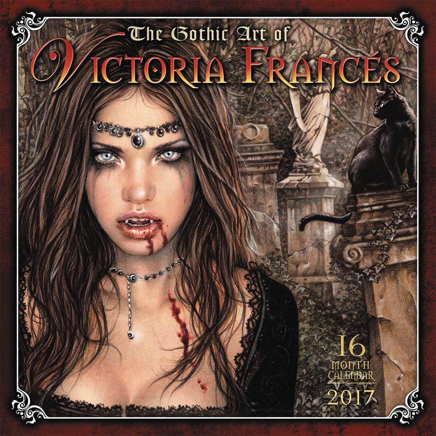 Gothic Art Of Victoria Frances 2017 Wall Calendar