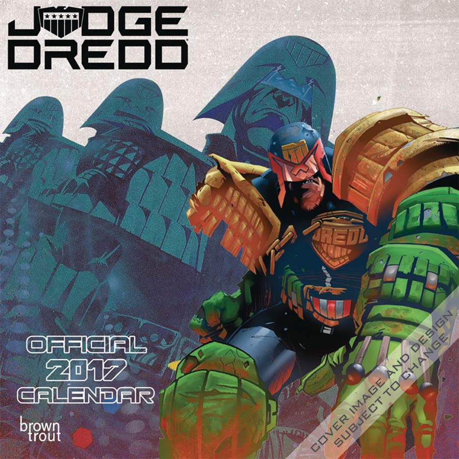 Judge Dredd 2017 Wall Calendar