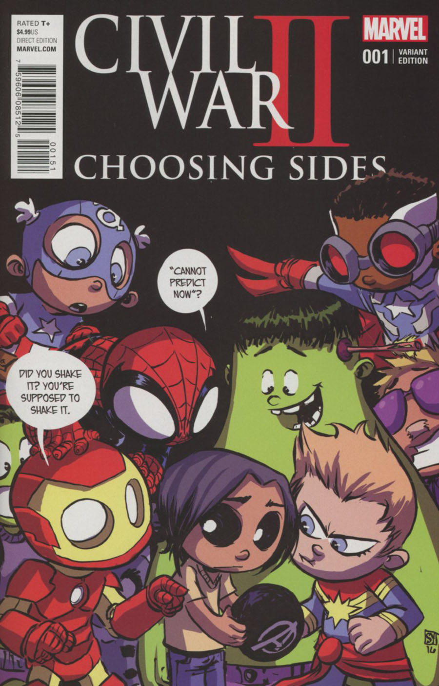 Civil War II Choosing Sides #1 Cover D Variant Skottie Young Baby Cover