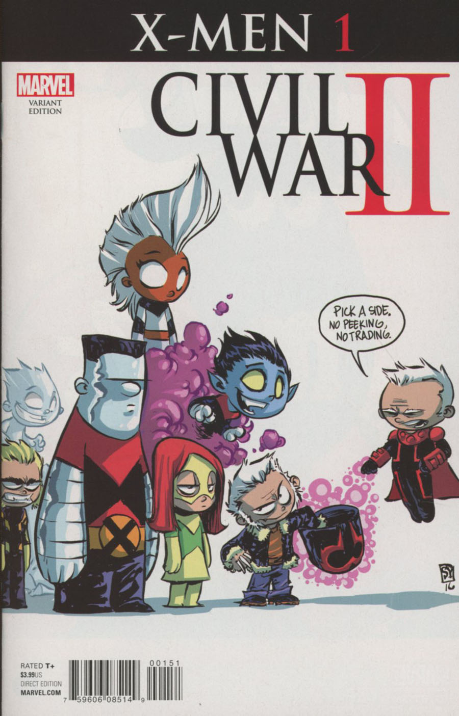 Civil War II X-Men #1 Cover D Variant Skottie Young Baby Cover