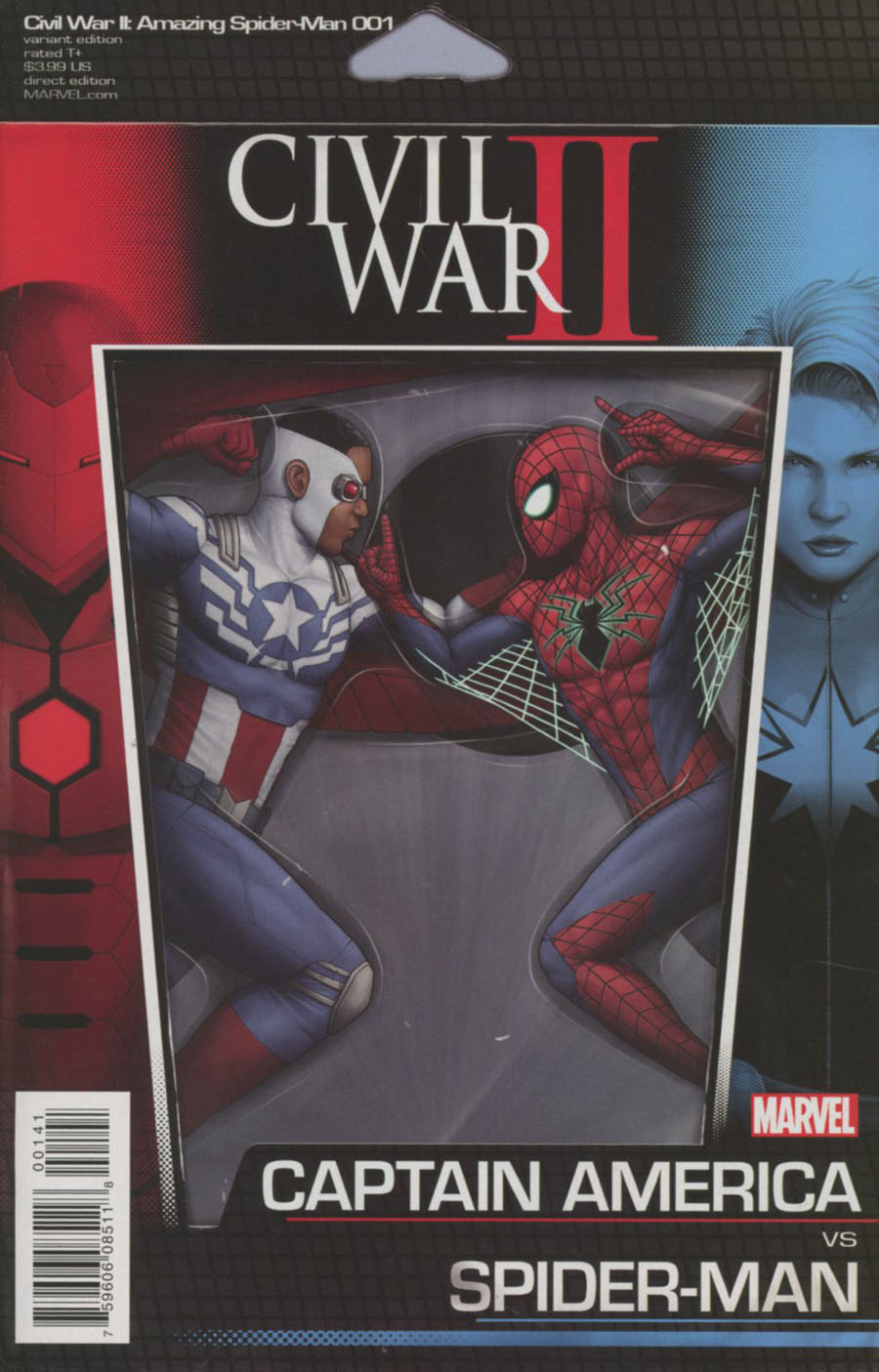 Civil War II Amazing Spider-Man #1 Cover C Variant John Tyler Christopher Action Figure Cover