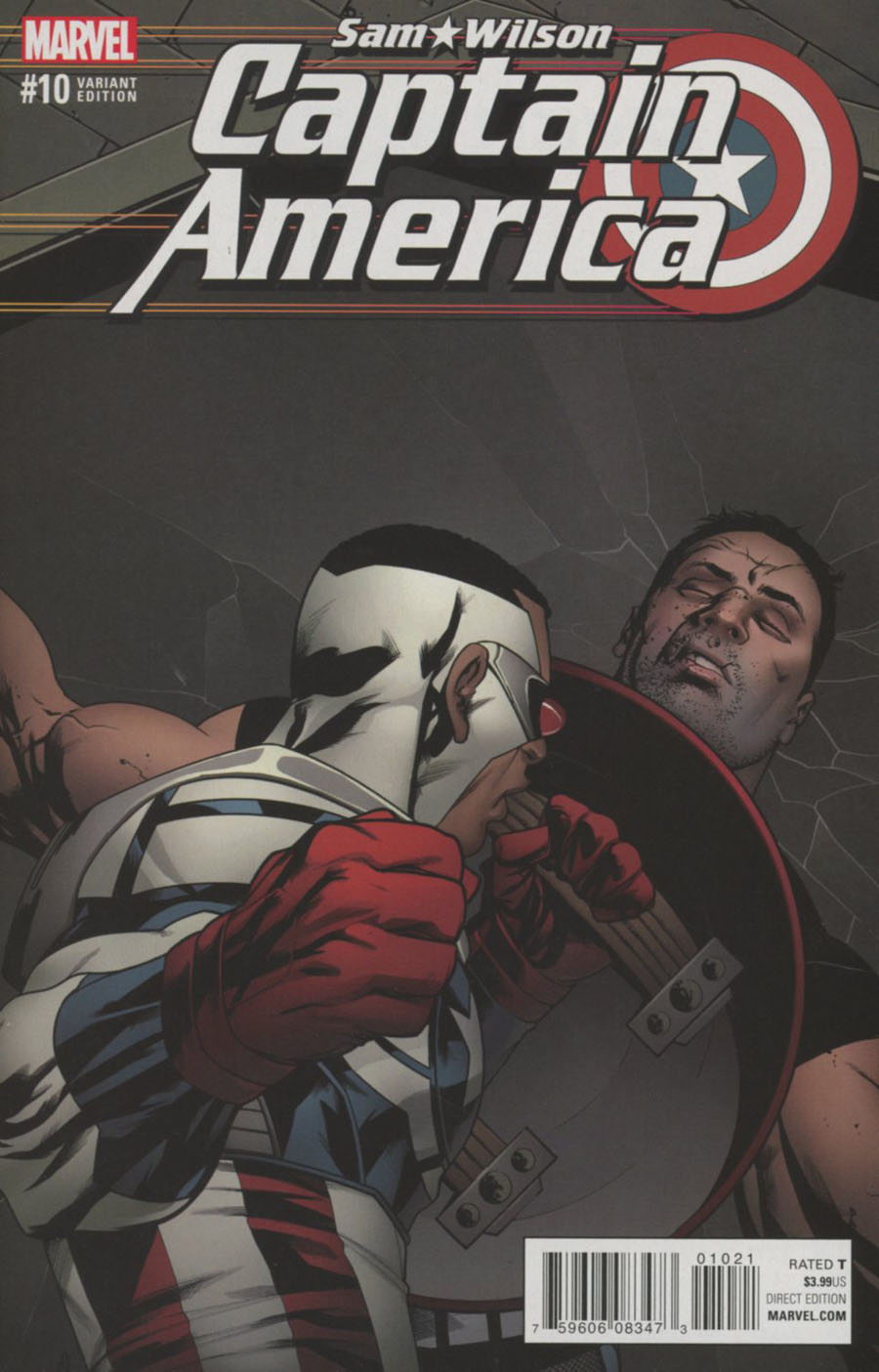 Captain America Sam Wilson #10 Cover B Variant Mike McKone Civil War Reenactment Cover (Civil War II Tie-In)