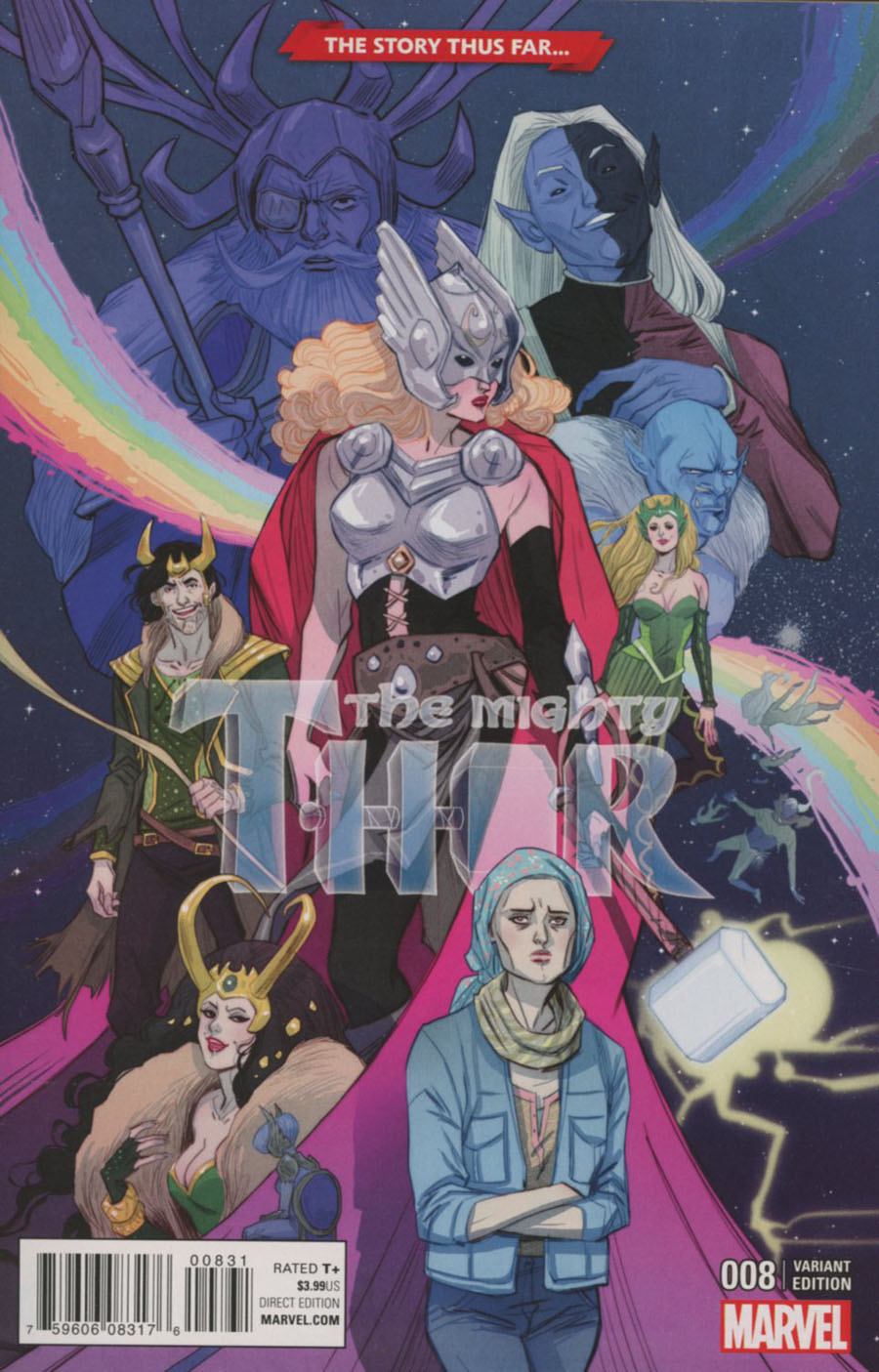 Mighty Thor Vol 2 #8 Cover B Variant Marguerite Sauvage Story Thus Far Cover