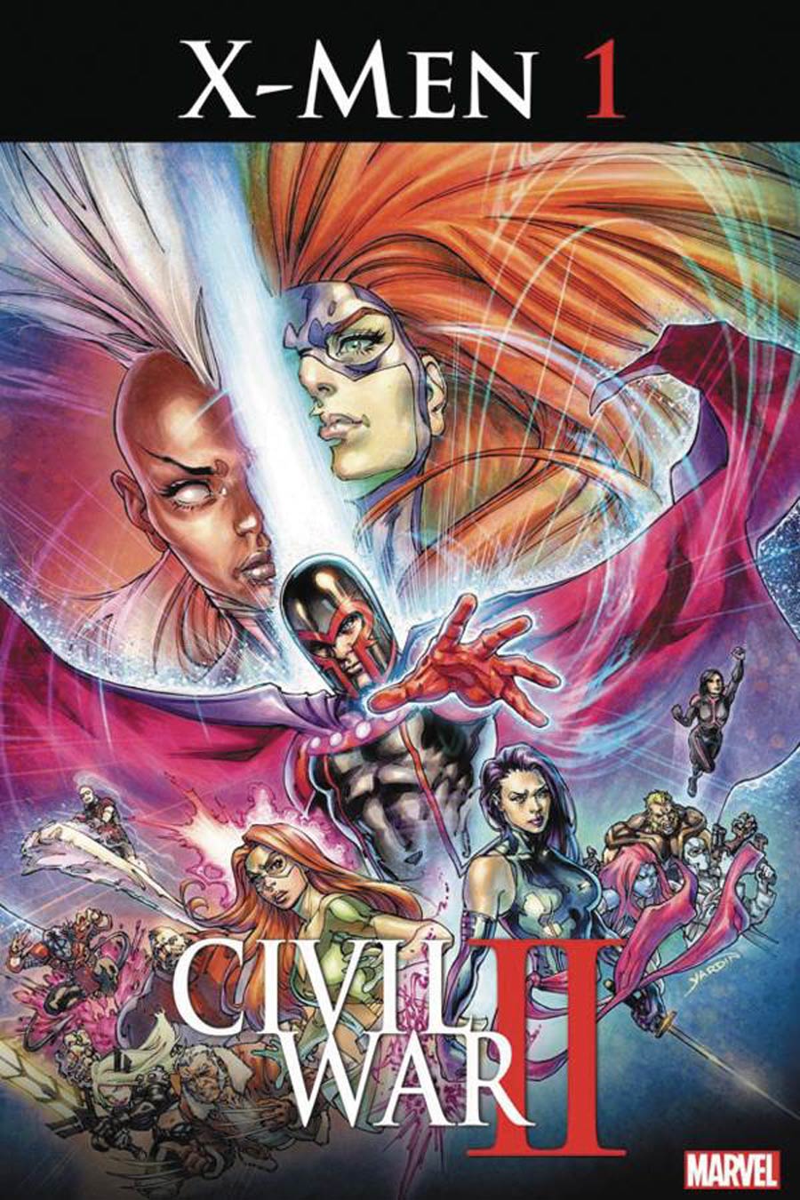 Civil War II X-Men #1 Cover F DF Signed By Cullen Bunn