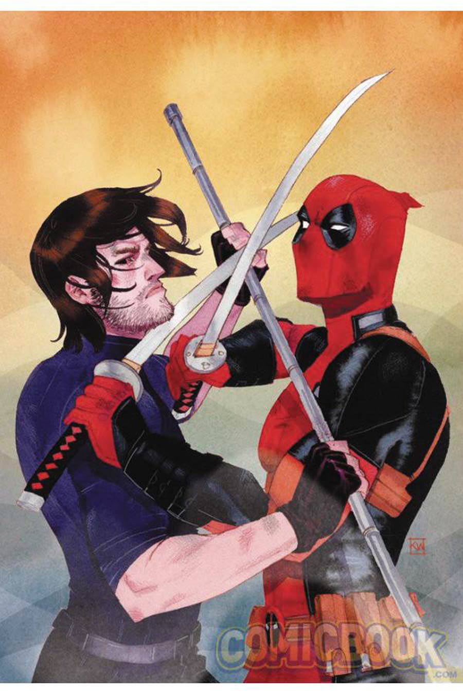 Deadpool v Gambit #1 Cover C DF Signed By Fabian Nicieza
