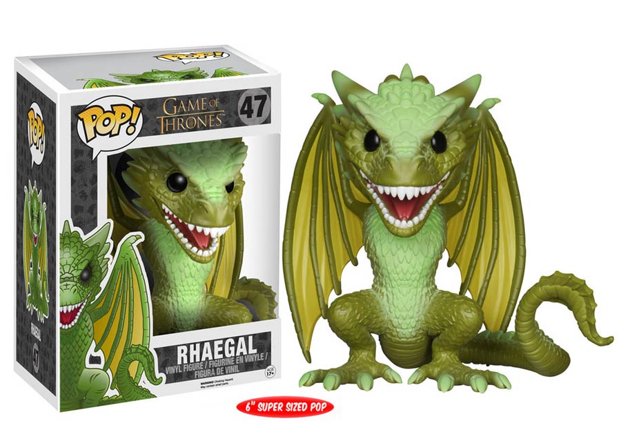 POP Television Game Of Thrones 47 Rhaegal 6-Inch Vinyl Figure