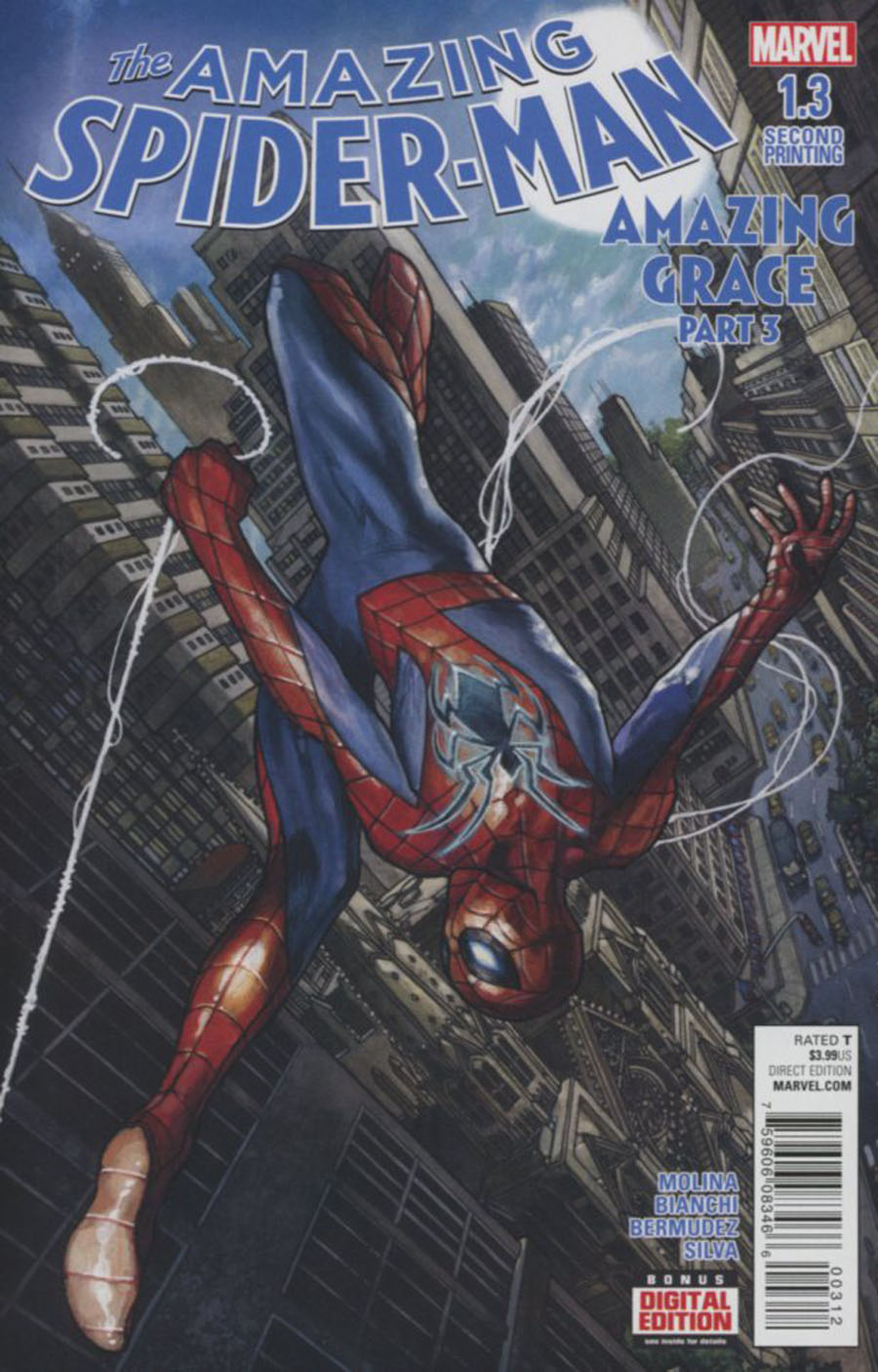 Amazing Spider-Man Vol 4 #1.3 Cover C 2nd Ptg Simone Bianchi Variant Cover
