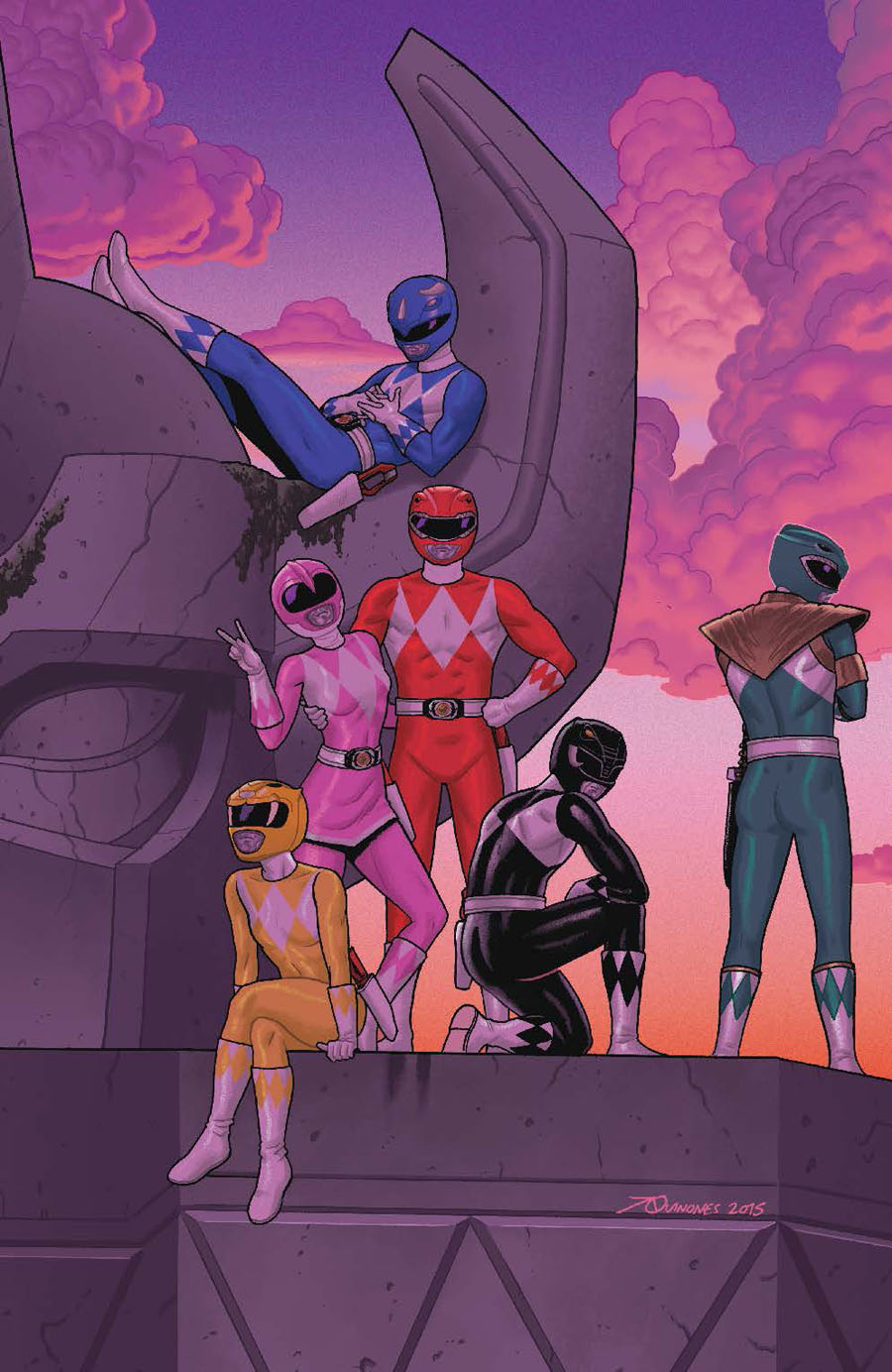 Mighty Morphin Power Rangers (BOOM Studios) #2 Cover E Incentive Joe Quinones Virgin Variant Cover