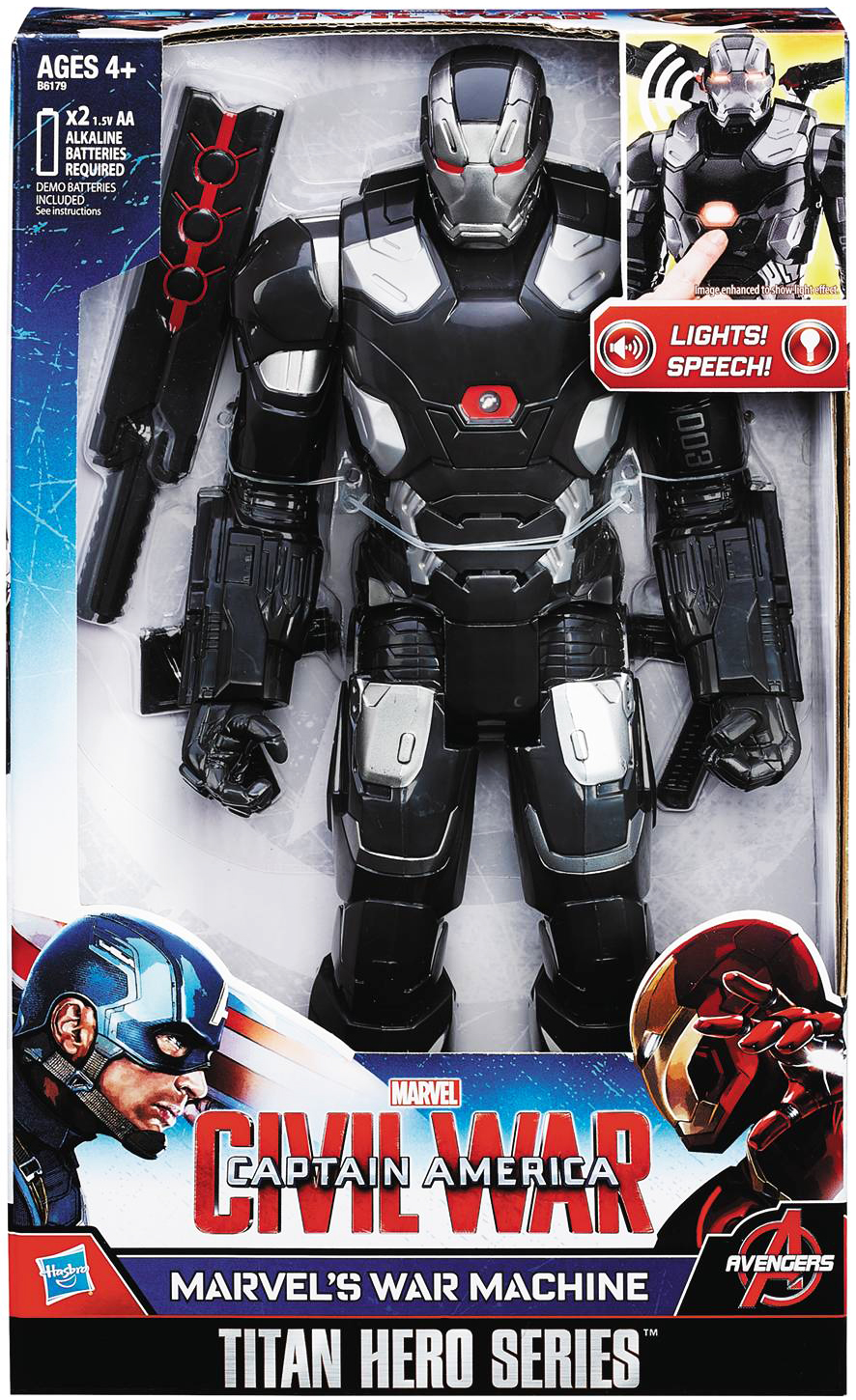 Captain America Civil War Titan Hero War Machine 12-Inch Electronic Action Figure