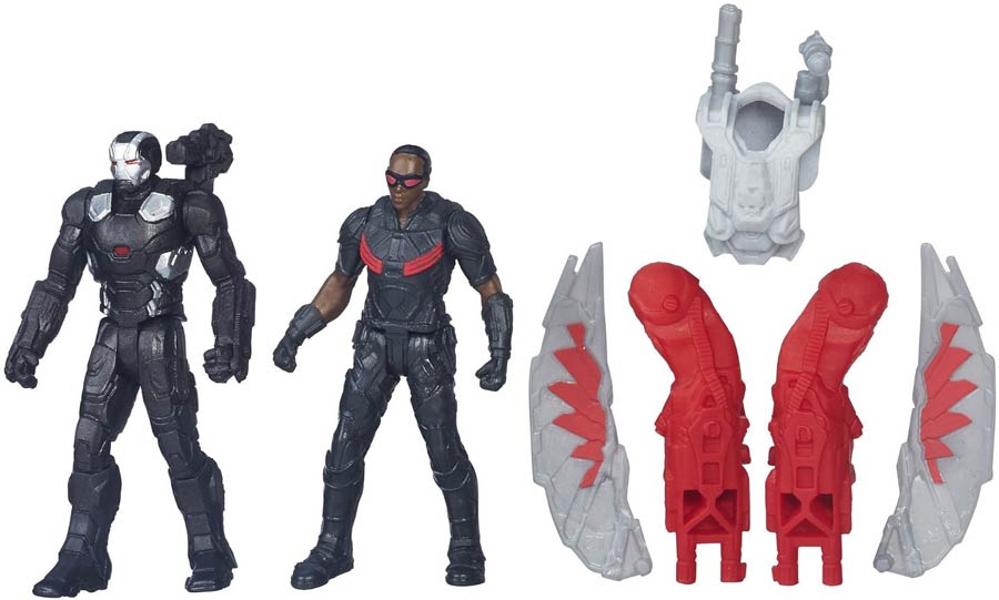 Captain America Civil War 2-1/2 Inch Action Figure 2-Pack Assortment 201601 - Falcon & War Machine