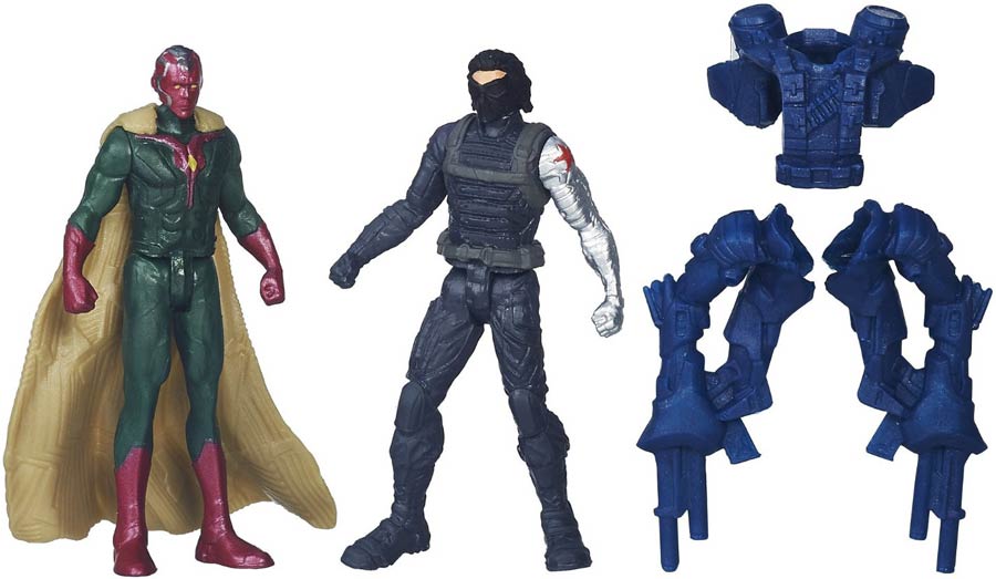 Captain America Civil War 2-1/2 Inch Action Figure 2-Pack Assortment 201601 - Winter Soldier & Vision