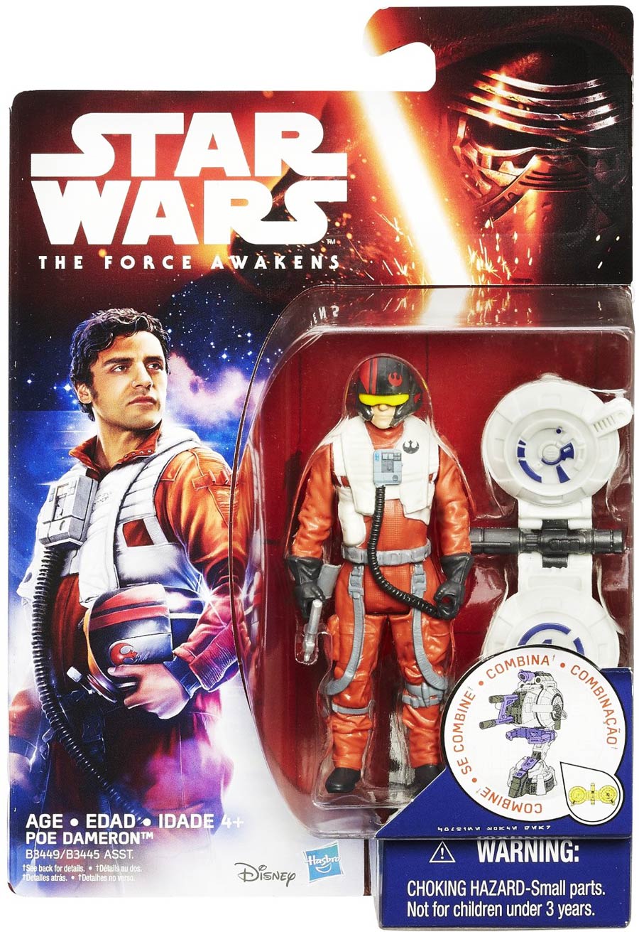 Star Wars Episode VII The Force Awakens Jungle Space Action Figure Assortment 201601 - Poe Dameron