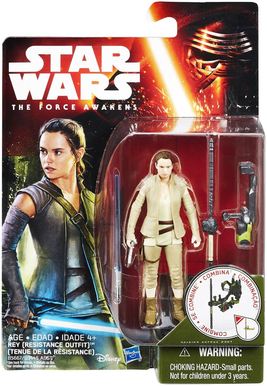 Star Wars Episode VII The Force Awakens Jungle Space Action Figure Assortment 201601 - Rey Resistance
