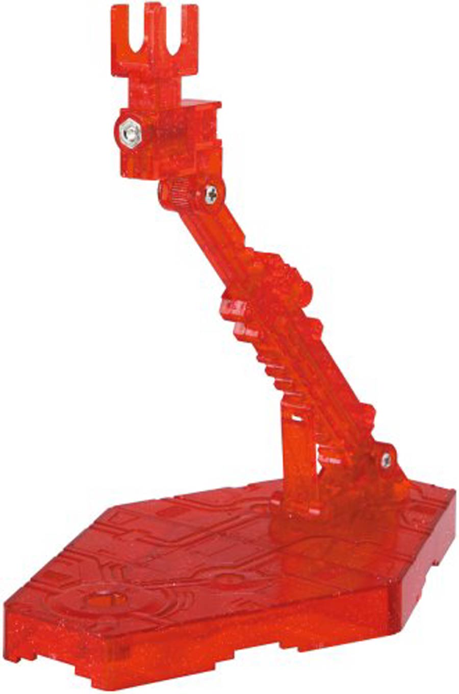 Gundam Display Stand -  Box Of 20 Units - Action Base 2 For 1/144 Kits - Sparkle Clear Red