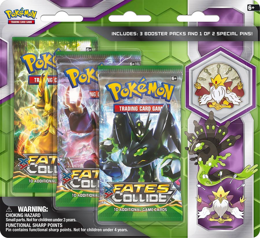 Pokemon TCG Mega Alakazam And Zygarde 3-Pack Pin Blister