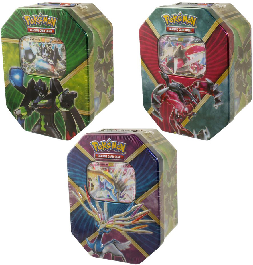 Pokemon TCG Shiny Kalos Tins Assortment