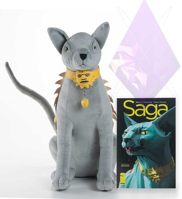Saga Lying Cat Talking Plushy Doll By Fiona Staples & Brian K Vaughan
