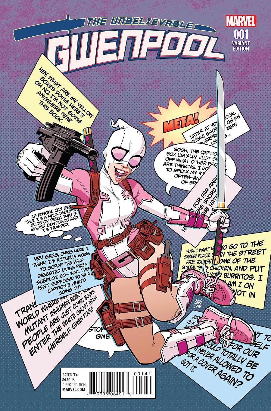 Gwenpool #1 Cover F Incentive Variant Cover