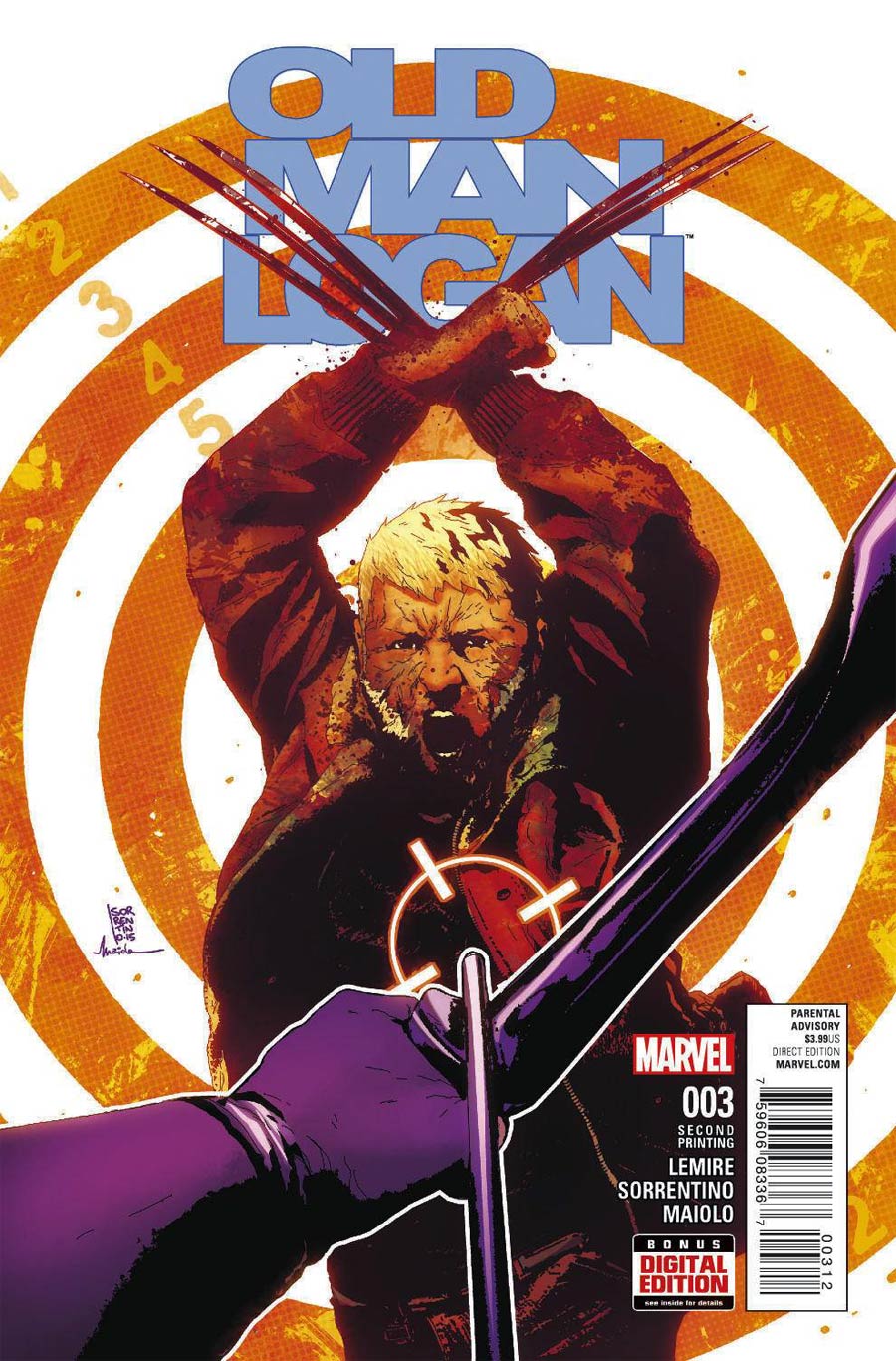 Old Man Logan Vol 2 #3 Cover D 2nd Ptg Andrea Sorrentino Variant Cover
