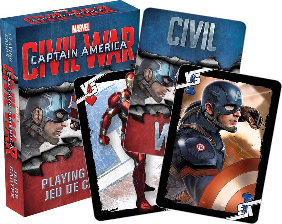 Marvel Comics Playing Cards - Captain America Civil War