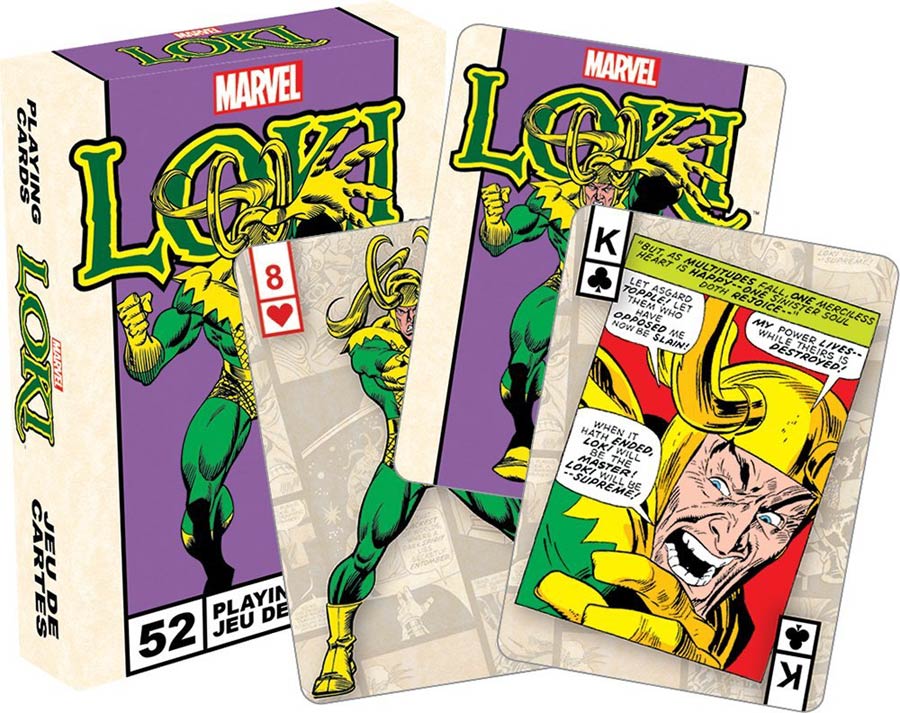 Marvel Comics Playing Cards - Loki Retro