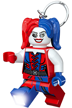 DC Comics LED Key Light - LEGO Harley Quinn Red And Blue