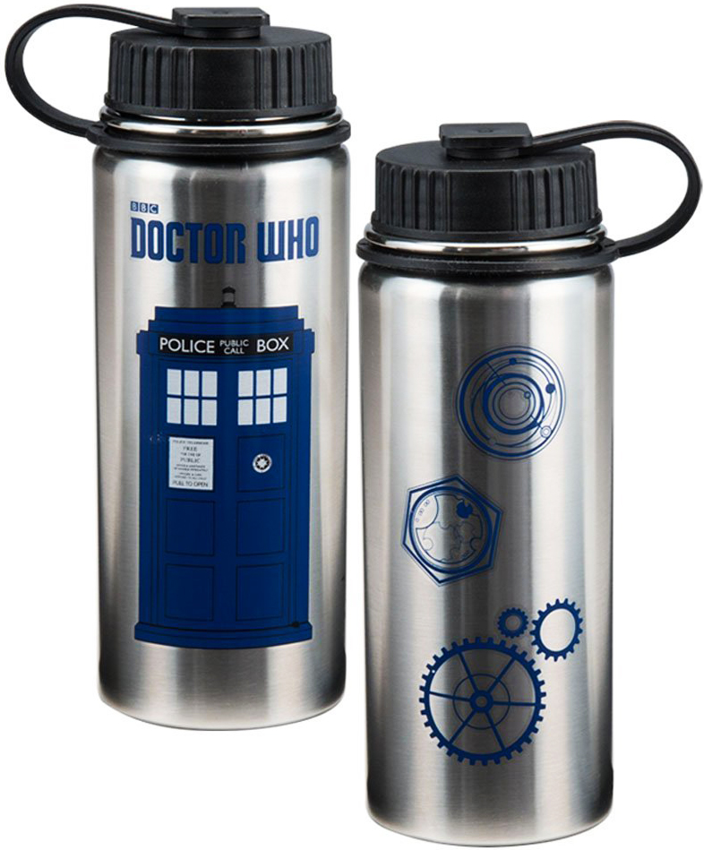 Doctor Who 18-ounce Vacuum Insulated Stainless Steel Bottle - TARDIS