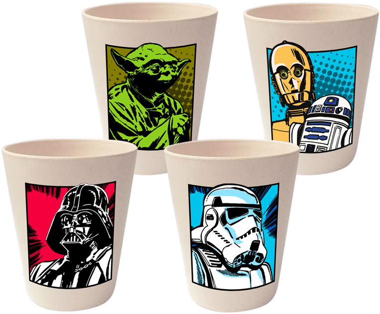 Star Wars 10-ounce Bamboo Cup Set Of 4