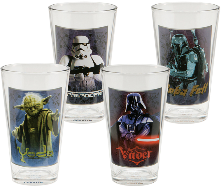 Star Wars 16-ounce Glass Set Of 4