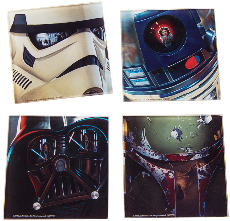 Star Wars Glass Coaster Set Of 4