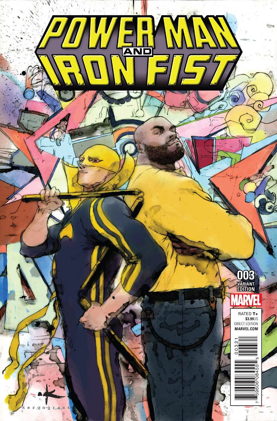 Power Man And Iron Fist Vol 3 #3 Cover B Incentive Keron Grant Variant Cover