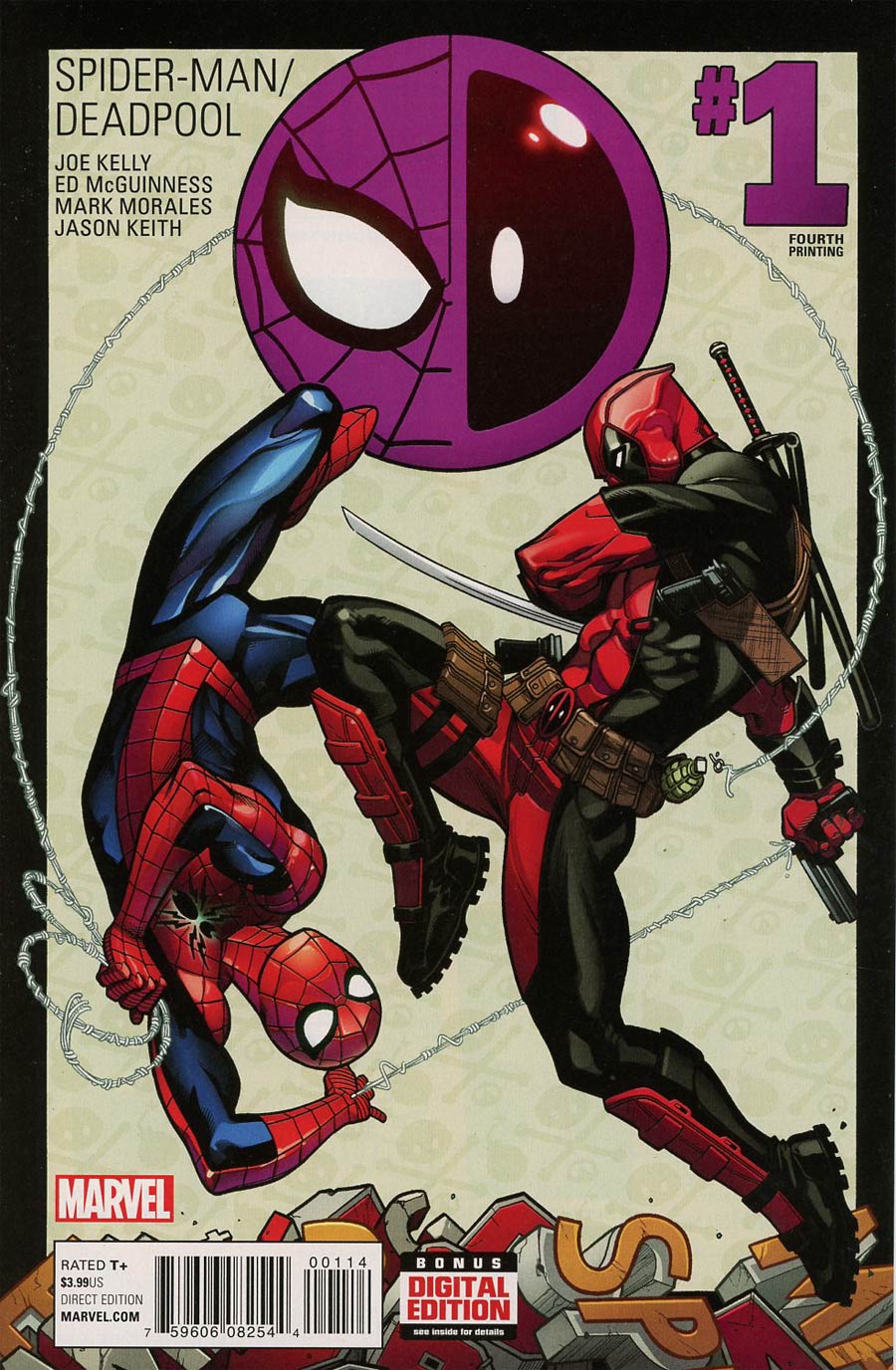 Spider-Man Deadpool #1 Cover M 4th Ptg Ed Mcguinness Variant Cover